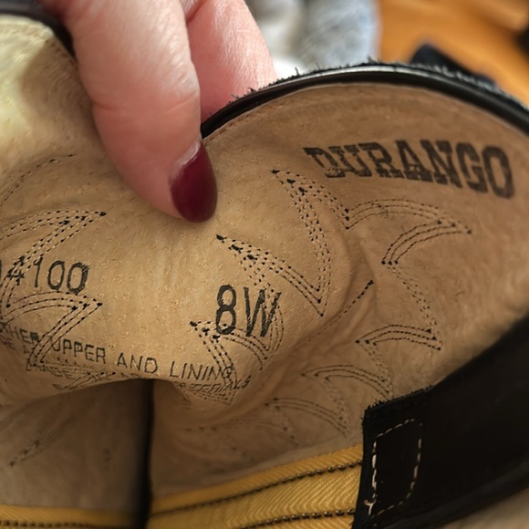 NWOT Durango mid calf size 8 W leather cowboy boots - Picture 7 of 9